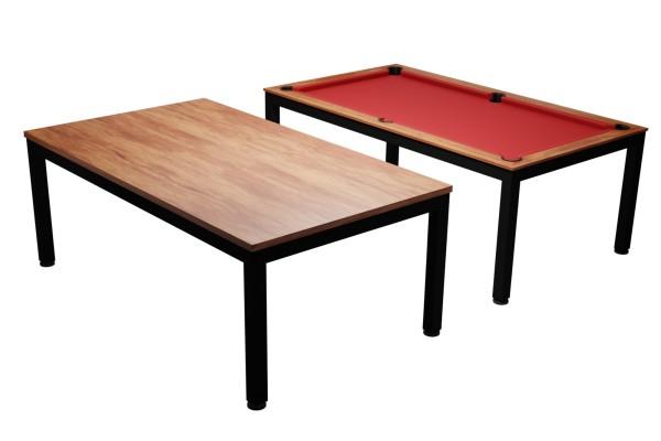 Pool Table / Dining Table Vancouver II 7 ft. black/brown