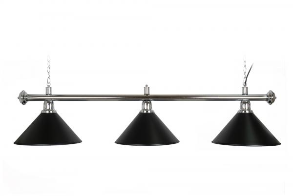 Pool Table Light Black 3 Bells